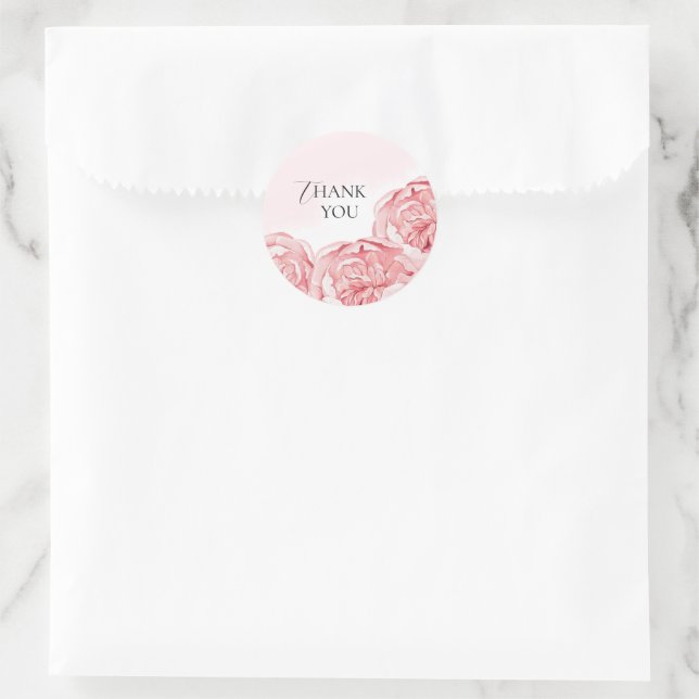 Autocollant carré de mariage moderne  (Sac)