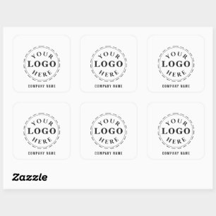 Autocollant Carré de marque - personnalisable et é