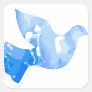 Autocollant Carré d'oiseaux