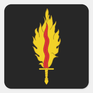 Autocollant carré du badge de la population SCA Fl