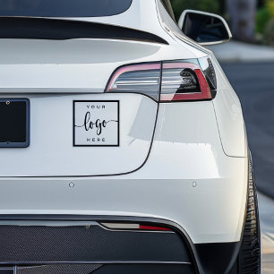 Autocollant carré élégant de logo d'entreprise per