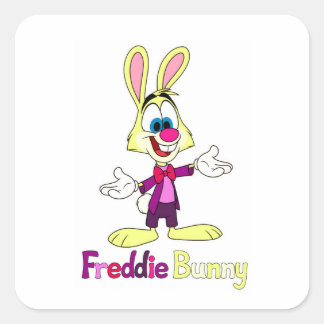 Autocollant carré Freddie Bunny