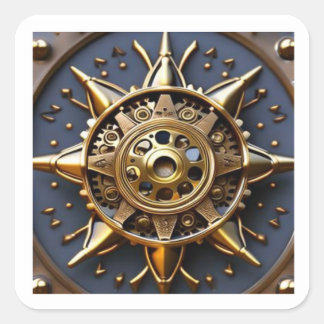 Autocollant carré Steam Punk Steampunk #3