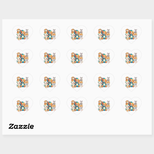Autocollant CartoonAnimals (Feuille)