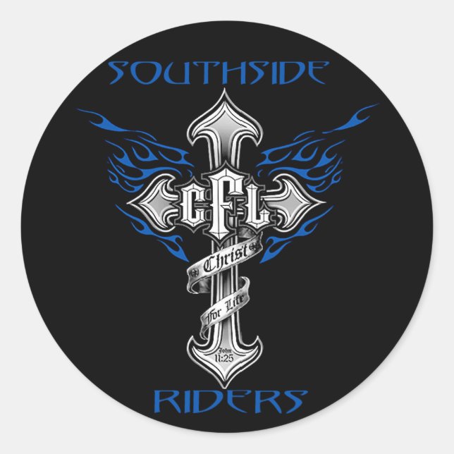 Autocollant casque Southside Riders (Devant)