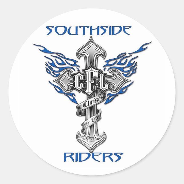 Autocollant casque Southside Riders (Devant)