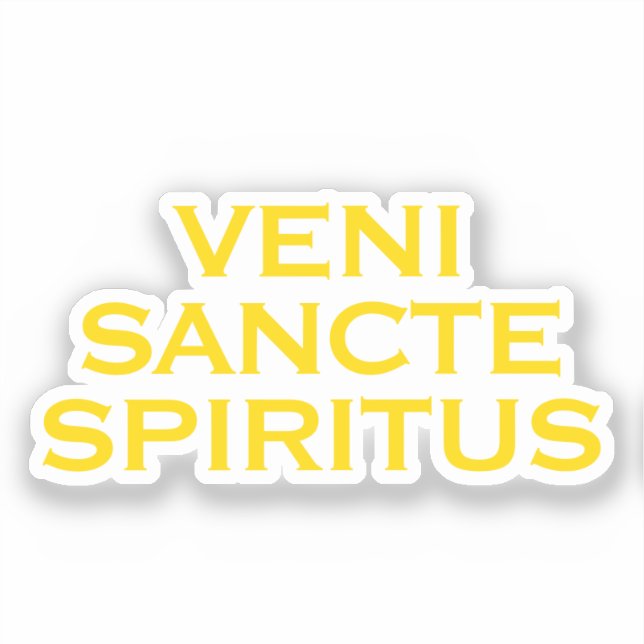 Autocollant catholique en vinyle coupé sur mesure (Recto)