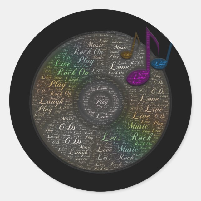 Autocollant CD Rainbow (Devant)