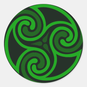Autocollant celtique de remous d'Irlandais