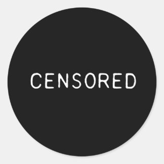 autocollant censuré