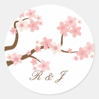 autocollant cerise fleur