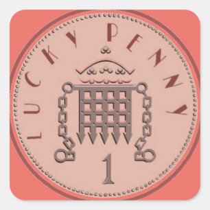 Autocollant chanceux de penny