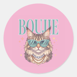 Autocollant Chat Boujie
