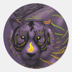Autocollant chinois de tigre de zodiaque