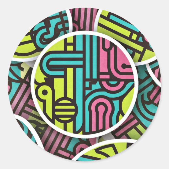 autocollant circulaire (Devant)