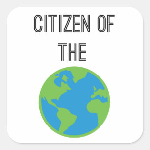 Autocollant Citoyen Du Monde