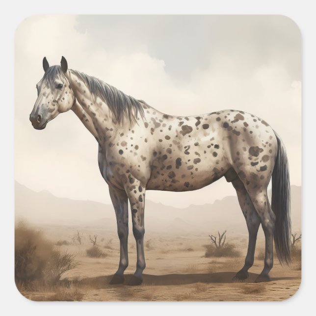 Autocollant classique américain Appaloosa Horse (Devant)