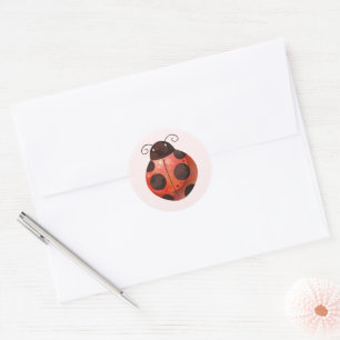 Autocollant coccinelle pour fête d'anniversaire ou