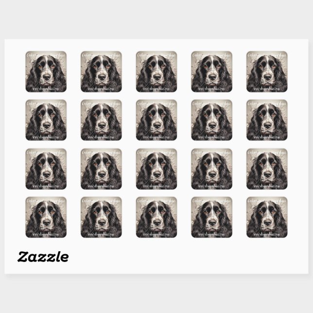 Autocollant Cocker spaniel (Feuille)