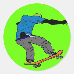 Autocollant coloré du skateboard