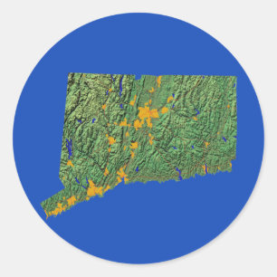 Autocollant Connecticut Map