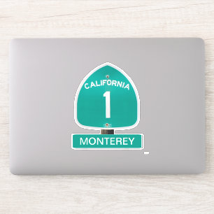 Autocollant contourné par Californie de Monterey