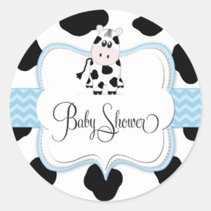 Autocollant cow-boy en bleu