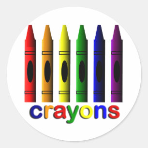 Autocollant Crayons Art pour enfants