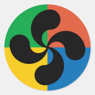 Autocollant croisé Basque