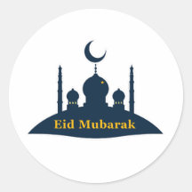 Autocollant Croissant de Lune de la Mosquée Eid Mu