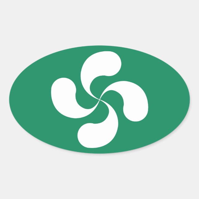 Autocollant Croix Basque "Lauburu" (Devant)