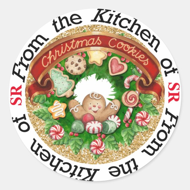 Autocollant cuisine de Noël - SRF (Devant)