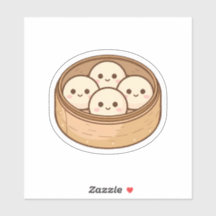 Autocollant Cute Dumpling Squad – Bamboo Steame Ka
