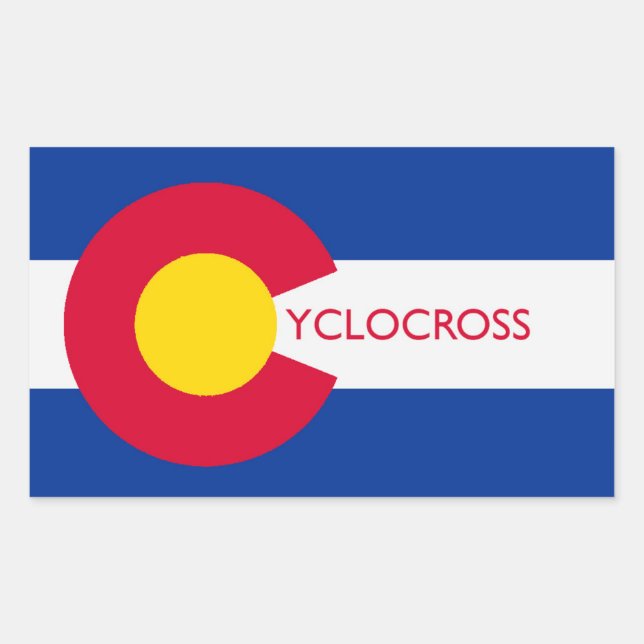 Autocollant Cyclocross du Colorado (Devant)