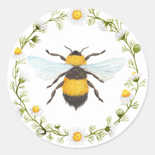 Autocollant d'abeille de miel