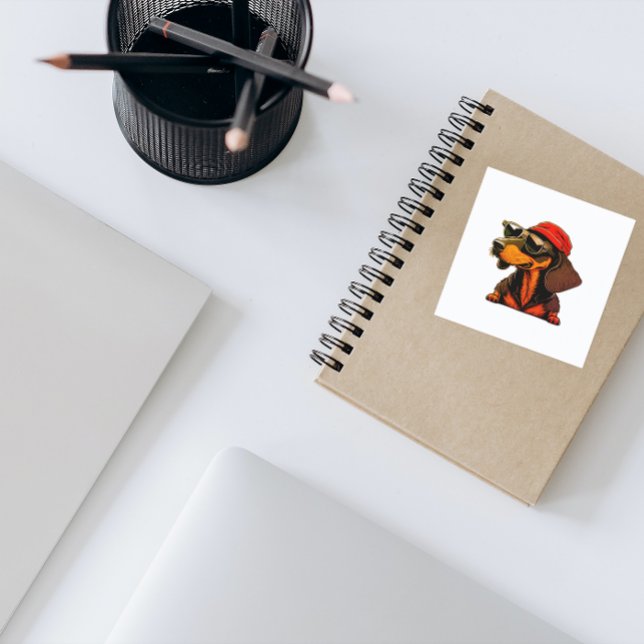 Autocollant Dachshund pour les amateurs de Dachshu (Créateur téléchargé)
