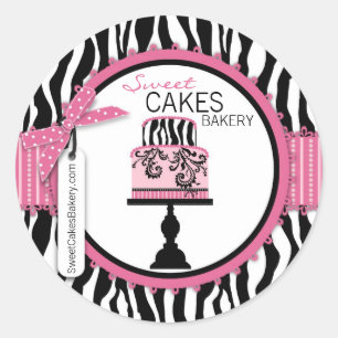 Autocollant d'affaires Boutique Chic Cake