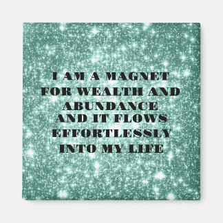 Autocollant d'affirmation Je suis un aimant pour l