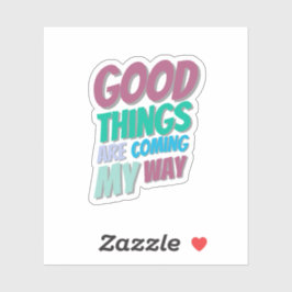 Autocollant d'affirmation positive