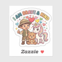 Autocollant d'affirmation positive pour enfants |