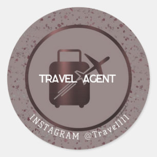Autocollant d'agent de voyage