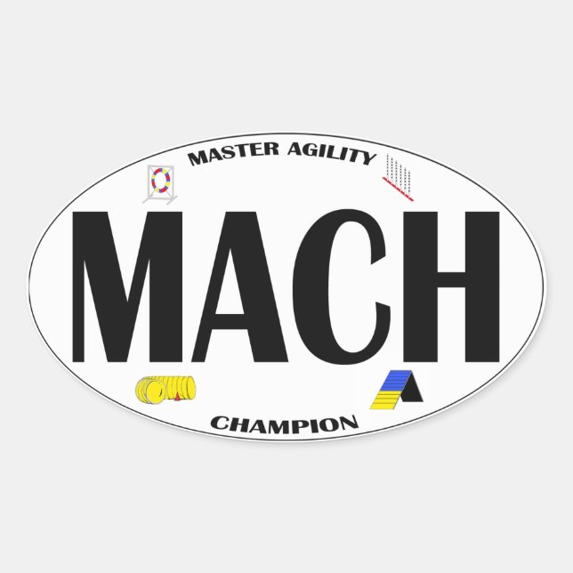Autocollant d'agilité de MACH (Devant)