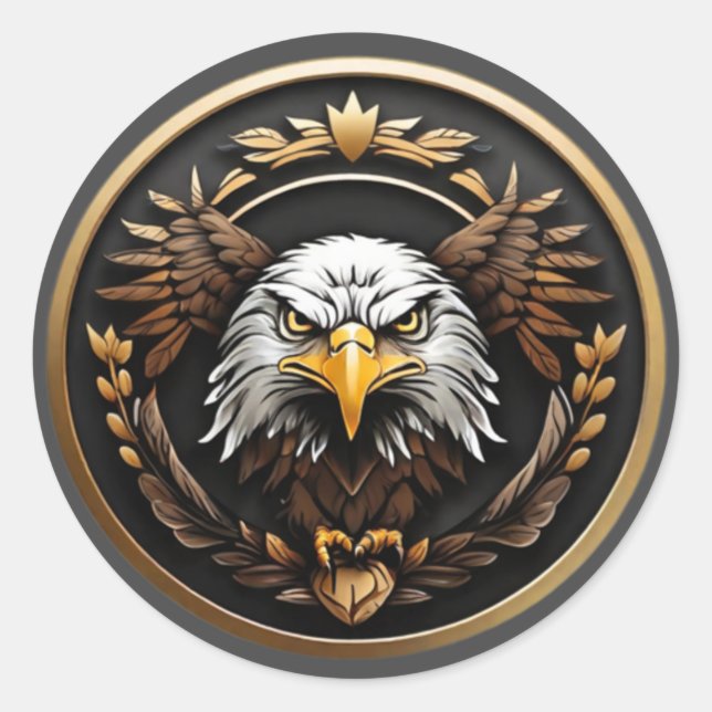 Autocollant d'aigle américain (Devant)