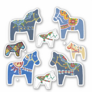 Autocollant Dala Horses