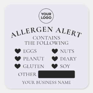 Autocollant d'alerte d'allergie à la lavande Boula