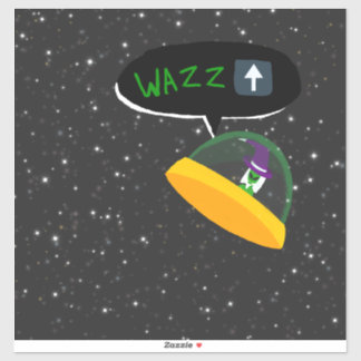 Autocollant d'alien magicien !!