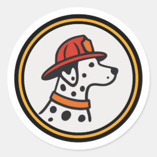 Autocollant Dalmatien Pompiers