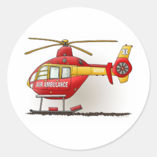 Autocollant d'ambulance d'hélicoptère