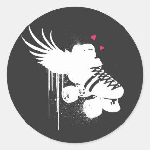 autocollant d'amour de Derby sur le noir