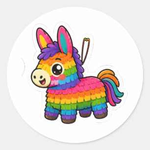 Autocollant d'âne de Piñata Mexicaine Mignon Déc